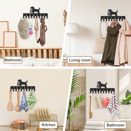 MAYJOYDIY Metal Dog Coat Hooks Wall Mount Dog Leash Coat - Image 7