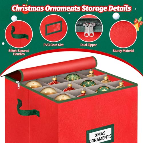 Christmas Tree Bag & Ornament Storage Box Set | Home Organization - Image 6