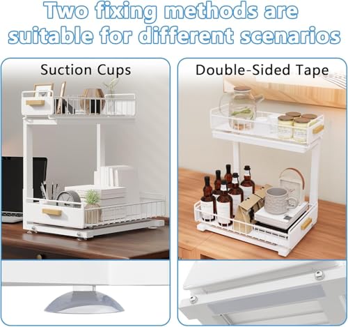 Under Sink Organizer Kitchen - Upgraded Professional Rails, 2 - Image 4