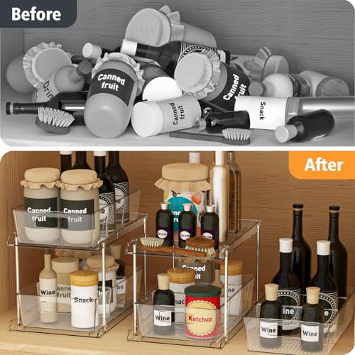 Bathroom Under Sink Organizers and Storage, 2 Tier, 2 Packs - Image 7