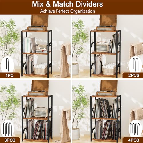 Record Player Stand, Turntable Stand with Vinyl Record Storage - Image 7