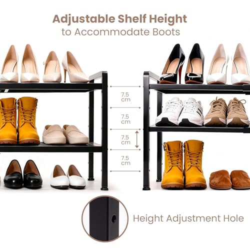 Varhomax Expandable Shoe Rack for Closet and Entryway 2-Tier - Image 5
