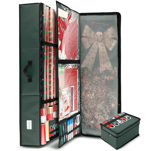 Hearth & Harbor Wrapping Paper Storage Container | Home Organization - Image 7