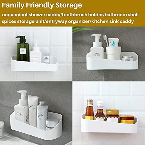 SUNFICON Adhesive Shower Caddy Wall Mounted Bathroom Shelf - Image 4