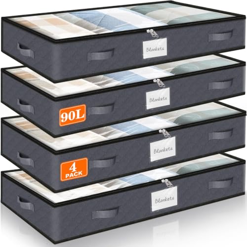 90L Under Bed Storage Containers, Storage Bags - Image 2