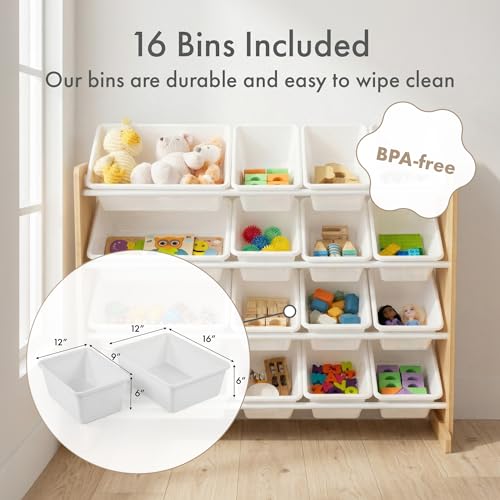 Humble Crew Kids Toy Organizer with 16 Bins, 4 Tier - Image 5