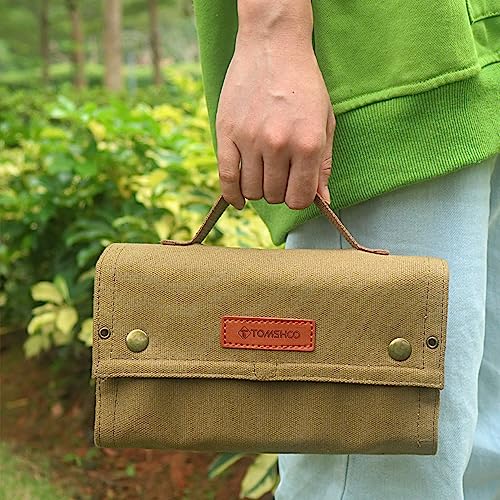 HUIOP Portable Spice Bag with 10 Spice Jars Canvas | Home Organization - Image 3