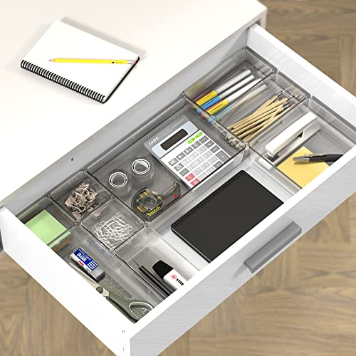 Simple Houseware 20 PCS Clear Plastic Drawer Organizers Set - Image 7