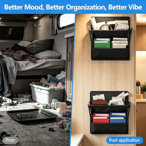 2PCS RV Shoe Storage Organizer, 16.9'' X 18.3' Wall - Image 8