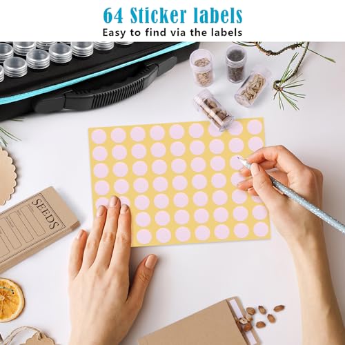 60 Slots Seed Storage Organizer with 20 Seed Envelopes - Image 3