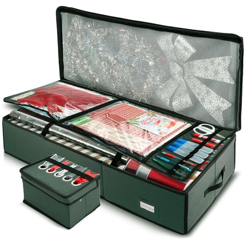Hearth & Harbor Wrapping Paper Storage Container | Home Organization - Image 2