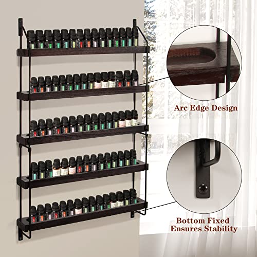 THYGIFTREE Essential Oil Storage Shelf Wall Mounted 16.9" - Image 5