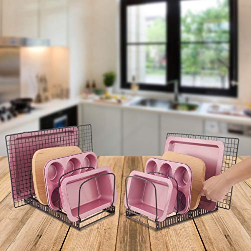 Toplife 10+ Bakeware Organizer Rack for Kitchen Bakeware - Image 6