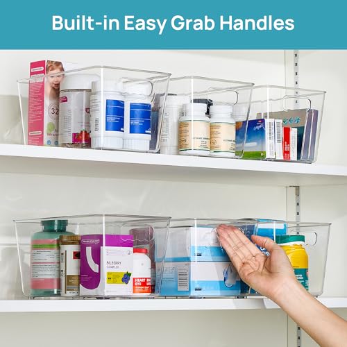 Vtopmart 6 Pack Clear Storage Bins, Pantry Cabinet O | All Products - Image 7