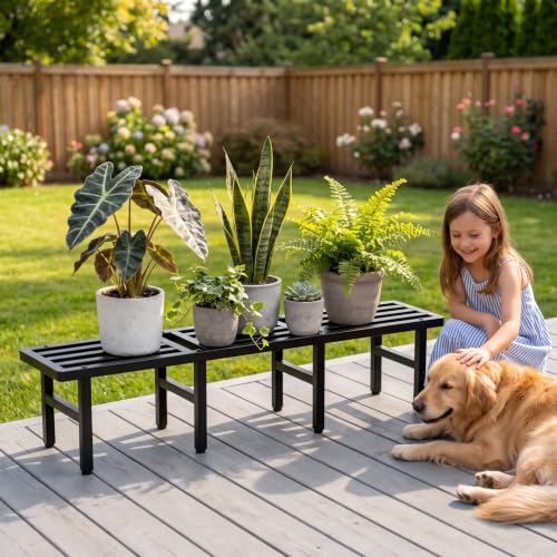 Modular Metal Plant Stand, Heavy Duty Expandable Plant Pot Shelf - Image 7