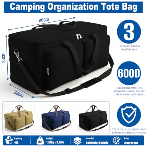 SIRUITON 31.5 In Large Camping Storage Bag,600D Oxford - Image 4