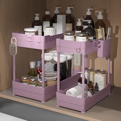 Sevenblue 2-Pack Under Sink Organizer with Hooks & H | All Products - Image 2