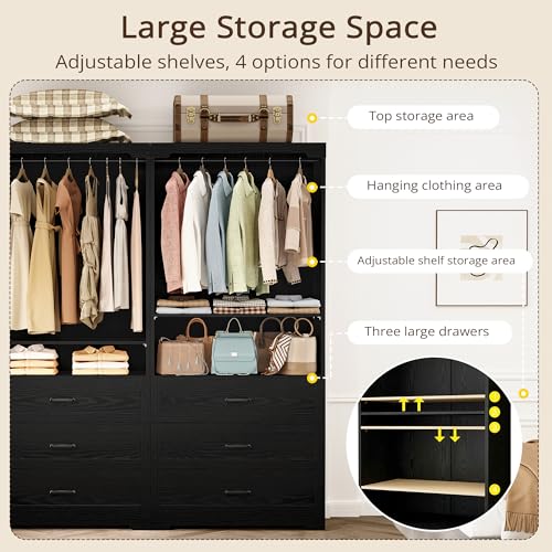 IRONCK Freestanding Closet System with Adjustable Shelves - Image 5