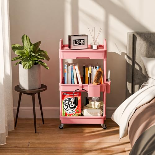 Sorgion 3 Tier Rolling Cart Organizer,Laundry Room - Image 3
