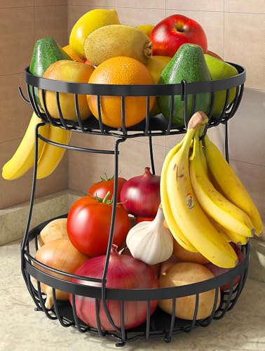 Sevenblue 2 Tier Large Fruit Bowl for Kitchen Counte | All Products - Image 2