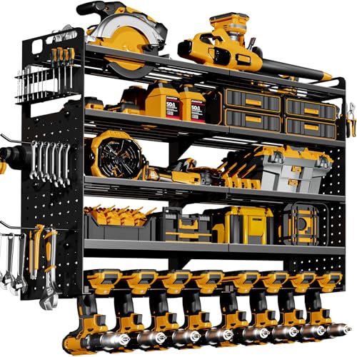 Large 5-Tier Power Tool Organizer Wall Mount, 320lb Capacity - Image 2