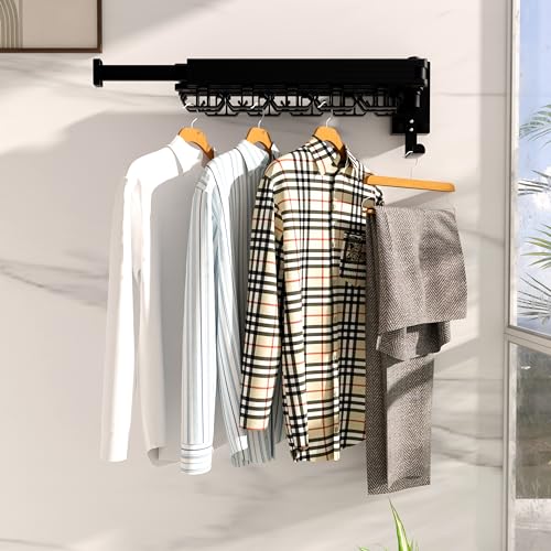 Clothes Drying Rack, Wall Mounted Laundry Drying Rack - Image 3