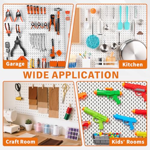 HORUSDY 309 PCS Pegboard Hooks Assortment Kit – 17 Types - Image 8