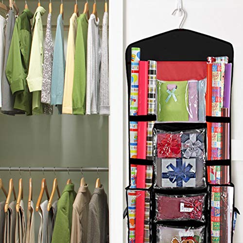 Hanging Double Sided Wrapping Paper Storage Organizer - Image 3