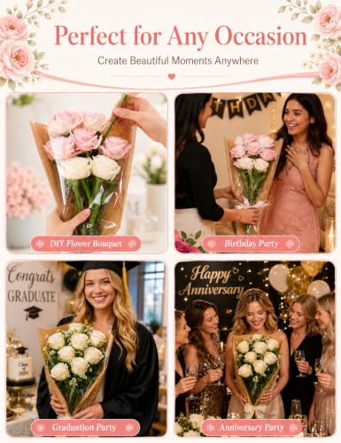 Zebrabox 56 Pcs Wedding Flower Bar Kit with Bouquet - Image 7