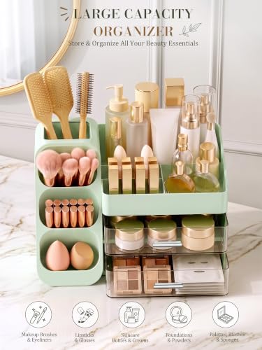 Large Makeup Organizer Countertop for Vanity Skincare Organizers - Image 4