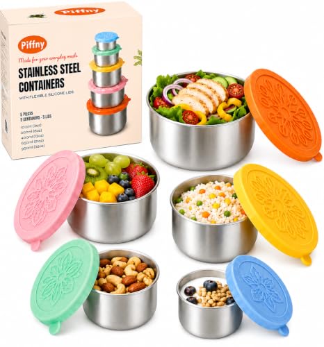 Piffny 304 Stainless Steel Snack Containers with Lid | All Products - Image 2