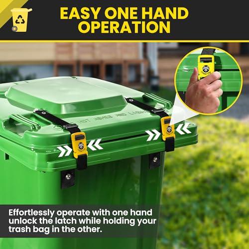 Critter Clip The Original Trash Can Locks for Animals – - Image 4