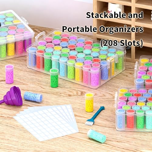 4-Tier Diamond Painting Storage Box, 208 Slots | Home Organization - Image 7
