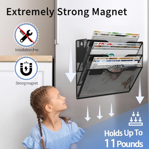 3-Tier Magnetic File Holder, No Drilling Installation File - Image 4