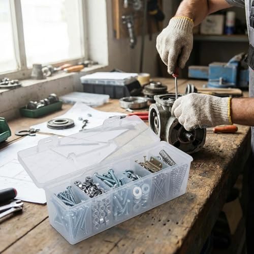 Tool Box Organizer, Clear Plastic Small Tool Box With 6 - Image 8