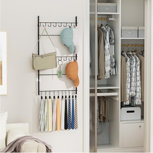 HapiRm Over Door Hat Rack - 3 Tier Wall Mounted Hat - Image 3