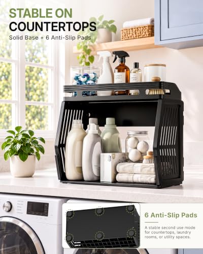 EVERIE Magnetic Refrigerator Side Organizer, 2-Tier Fridge - Image 8