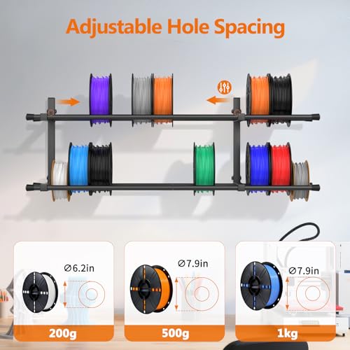 3D Printer Filament Storage Rack Wall Mount | Home Organization - Image 4