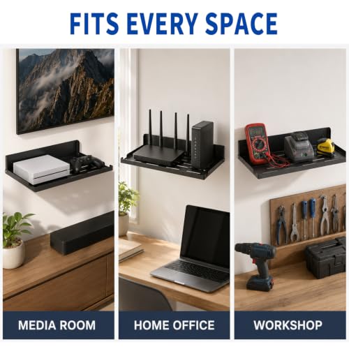 Foldable Wall Mount Router Shelf 14" W x 8" D Metal | All Products - Image 8