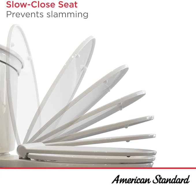 American Standard 2034314.020 Champion 4 One-Piece Toilet with Toilet Seat, Elongated Front, Chair Height, White, 1.6 gpf