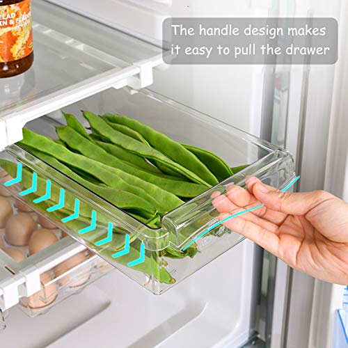 URALFA Fridge Drawer Organizer 2 Pack, Fridge Organizers - Image 4