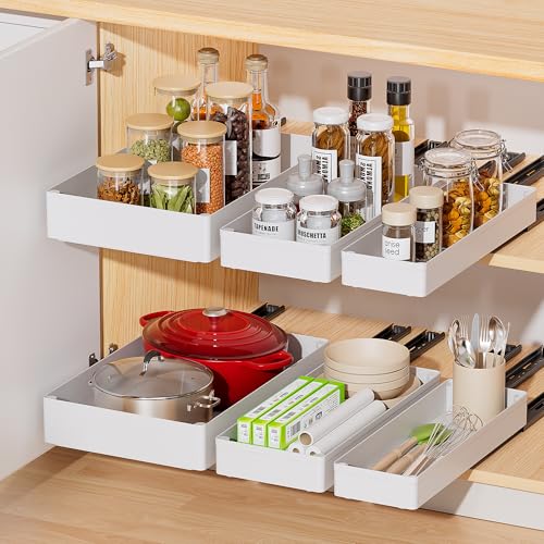 Delamu 3 Pack Pull Out Cabinet Organizer, 15.7"Deep | All Products - Image 2
