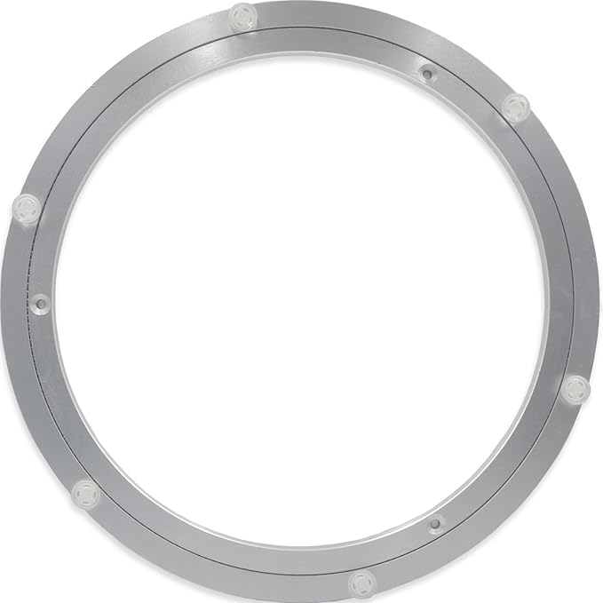 Aluminum Lazy Susan Bearing Metal Rotating Turntable Bearings Swivel Plate Hardware for Dining-Table and Workbench (14 Inchs) …