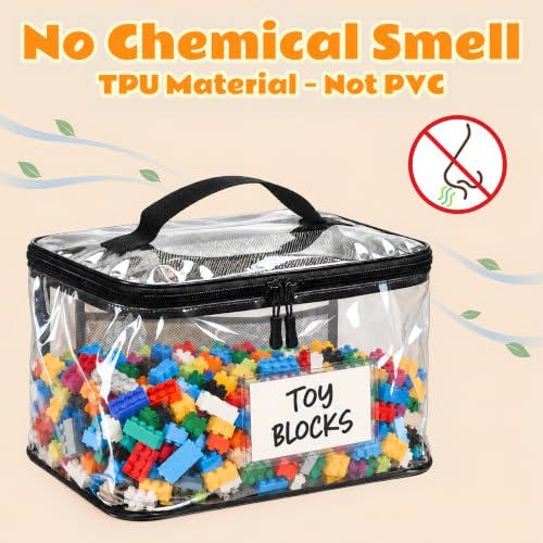 6-Pack Extra Large Clear Toy Storage Bags with Zippers, TPU - Image 8
