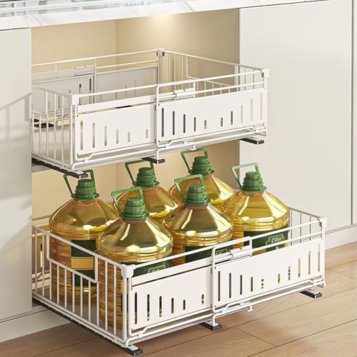 Expandable Pull Out Cabinet Organizer, No Drill Adhesive - Image 6