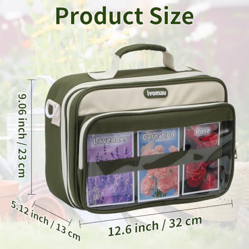 Seed Storage Organizer for Gardeners, Front Pocket | Home Organization - Image 3
