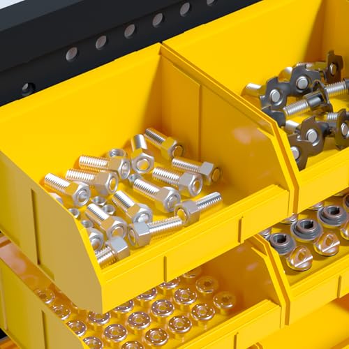 KJE 30PCS Wall Mounted Storage Bins, Plastic Tool | Home Organization - Image 6