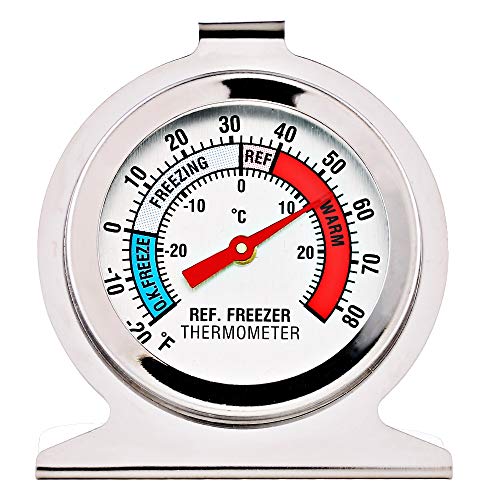 4 Pack Refrigerator Freezer Thermometer Large Dial Analog - Image 4