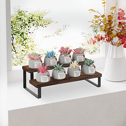 YINMIT Wooden Display Riser Stand, Tiered Perfume an - Image 6