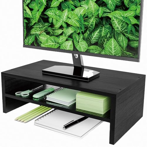 Simple Trending 2-Tier Monitor Stand Riser, Desk Storage - Image 2